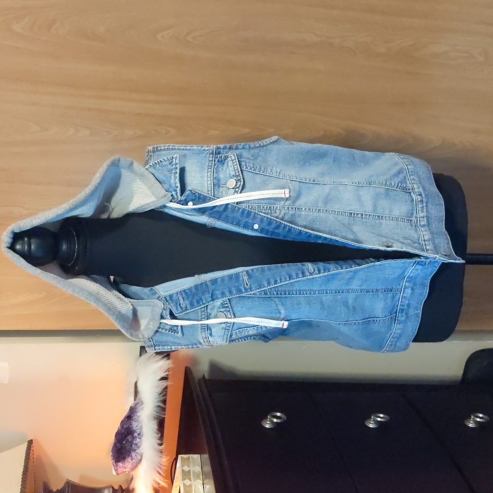 Jean Vest W/ Hood